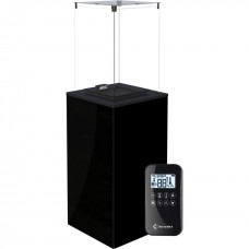 Газовый нагреватель Kratki PATIO MINI/G31/37MBAR/CZ - черное стекло, с пультом ДУ