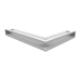 Вентиляционная решетка Kratki Люфт угловая левая белая 90 LUFT/NL/90/45S/B