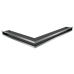 Вентиляционная решетка Kratki Люфт угловая правая стальная 60 LUFT/NP/60/SZ/SF