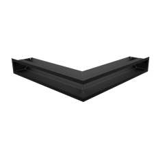 Вентиляционная решетка Kratki Люфт угловая стандарт черная 90 LUFT/NS/90/45S/C