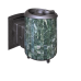 Банная печь Prometall Атмосфера в ламелях из натурального камня Змеевик наборный