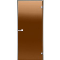 Harvia Двери стеклянные 8/19 коробка алюминий, стекло бронза, арт. DA81901