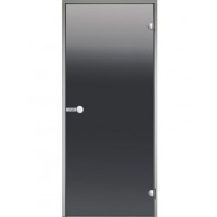 Harvia Двери стеклянные 8/21 коробка алюминий, стекло серое, арт. DA82102