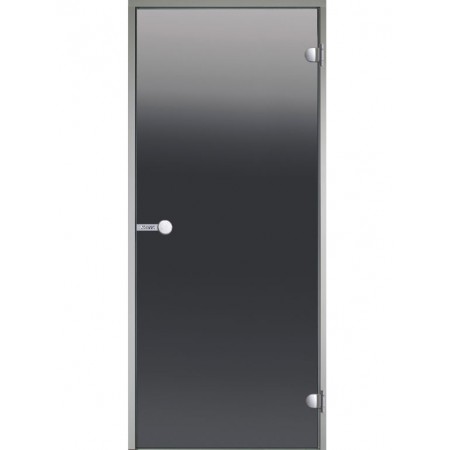Harvia Двери стеклянные 8/21 коробка алюминий, стекло серое, арт. DA82102