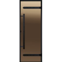 Harvia Двери стеклянные LEGEND 9/21 черная коробка сосна, бронза D92101МL