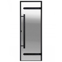 Harvia Двери стеклянные LEGEND 9/21 черная коробка алюминий, стекло прозрачное, арт. DA92104L