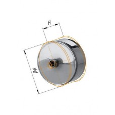 Заглушка с конденсатоотводом (430/0,5 мм) Ø 150 внешняя